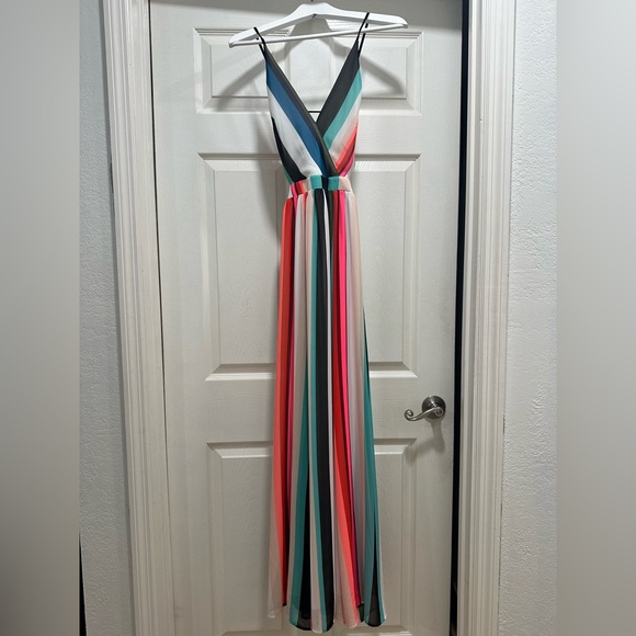 Striped colorful long dress - Picture 3 of 6